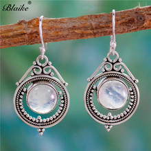 Blaike 2019 New Boho Statement Moonstone Drop Earrings For Women Retro Trendy Party Jewelry Dangle Valentine Gifts For Lover 2024 - buy cheap