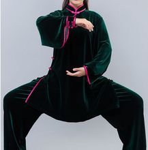 women Winter Top quality tai chi suit pleuche suits thickening taijiquan martial arts uniforms kung fu wushu clothing 2024 - buy cheap