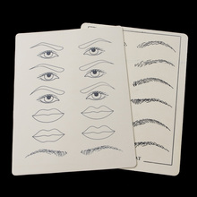 2 Sheets Permanent Makeup Eyebrow lips Tattoo Practice Skin Training Set For Beginners New Tattoo Accessory accessoire de tatoo 2024 - buy cheap