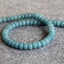 (Min Order1) 6*8mm New Faceted Light Blue Chalcedony Beads Round DIY Beads Natural Stone 15inch Jewelry Making Design Wholesale 2024 - buy cheap