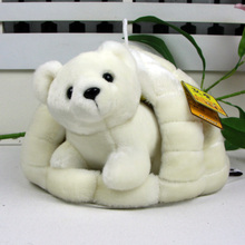 Милая Высококачественная маленькая мини кукла медведь и большое снежное гнездо идеальная игрушка полярный медведь Подарочная игрушка около 31 см 0154 2024 - купить недорого