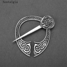 Broche nórdico vikingo para mujer, broche para chal, capa, Pin, insignia, insignia, Vikingo Medieval 2024 - compra barato