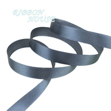 (25 yards/roll) 1/2"(12mm) Dark Grey Single Face Satin Ribbon Webbing Decoration Gift Christmas Ribbons 2024 - buy cheap