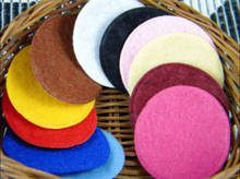 DIY 4CM Round Felt fabric pads accessory patches circle felt pads, fabric flower accessories 2024 - buy cheap