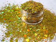 Holographic Gold Glitters,Laser glitter for Nail polish decoration 2024 - buy cheap