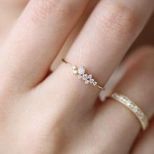 Обручальные кольца AAA с цирконом для женщин, цвет золото, женские обручальные кольца anel, австрийские кристаллы, ювелирные изделия высшего качества 2024 - купить недорого