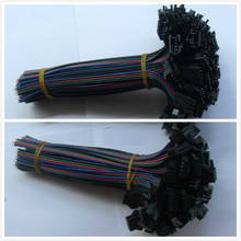 Новый 50 пар 4-контактный разъем RGB кабель для 3528 5050 SMD Светодиодная лента 2024 - купить недорого