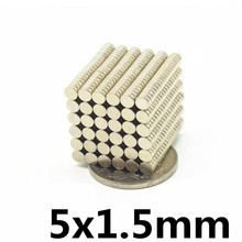 60pcs Round Ndfeb Neodymium Disc Magnets Dia 5mm x 1.5mm N35 Super Powerful Strong Rare Earth Ndfeb Magnet Newest 2024 - buy cheap
