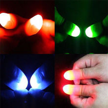 Accesorios para trucos de magia para niños, 2 uds., luz LED con Thumbs iluminados, accesorios para trucos 2024 - compra barato