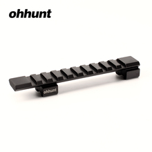 ohhunt Aluminum 11mm Dovetail to 20mm Picatinny Weaver Rail Mount Adapter 10 Slots 125mm Length For Hunting Air Gun Rifle Scope 2024 - buy cheap