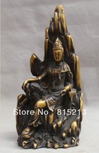 Estatua de budismo chino, estatua de diosa kwan-yin Guan yin, bronce, 10 ", bi00192 2024 - compra barato