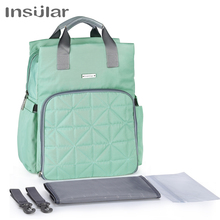 Insular Fashion-Bolsa de pañales de maternidad para mamás, bolso de cochecito de bebé de gran capacidad, mochila de viaje de diseño, bolsa de lactancia para el cuidado del bebé 2024 - compra barato