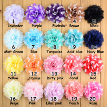 Wholesales Free DHL 500pcs/lot 8cm 20 Colors Kids Lovely Chiffon Water Lily Flowers For Girls Hair Beauty DIY  Accessories MH73 2024 - buy cheap