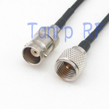 6in mini UHF PL259 male plug to BNC female jack RF connector adapter 15CM Pigtail coaxial jumper cable RG174 extension cord 2024 - buy cheap