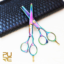 Hairdresser Hair scissors professional hot sale 6.0inch hair cutting 5.5inch hair thinning scissors hair cares free gift 2024 - buy cheap
