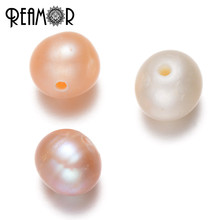 REAMOR 64 pçs/lote Ostras Freeform Pérolas Naturais de Água Doce Pérola Beads Para DIY Mulheres Pulseira & Colar Fazer Jóias 2024 - compre barato