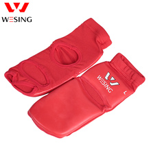 Protetor de tornozelo wesing sanda wushu instep, proteção muay thai, boxeo takawondo, suporte para pés de treino, tamanho grande mma 2024 - compre barato