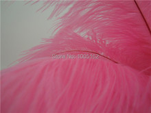 Atacado-100 pcs perfeito 14-16 polegadas (35-40cm) peças centrais de pena de avestruz rosa claro decoração de peça central de pena 2024 - compre barato