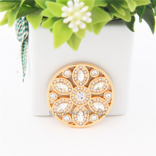 Vinnie Design Jewelry 33mm Sparking Crystal Flower Coin Disc for My Currency Coin Holder Frame Pendant 2024 - buy cheap