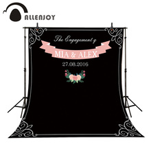 Fundo de flores de casamento, quadro-negro com nome personalizado, fotochamada, excluindo suporte 10x10 pés 2024 - compre barato