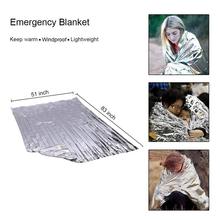 210*130CM Survival Blanket Foil Thermal Waterproof Emergency Survival Rescue Blanket Space First Aid Rescue Curtain Outdoor 2024 - buy cheap