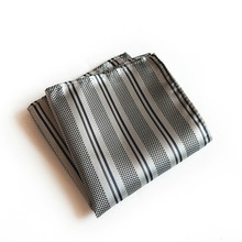 25x25cm Polyester Pocket Towel Monochrome Stripe Business Suit Square Scarf 2024 - buy cheap