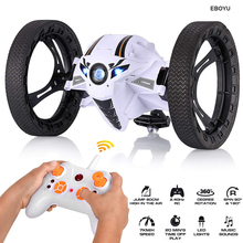 EBOYU 2.4G RC Jumping Car Jump High Stunt Car with Music LED Headlights Double Sided Tumbling RC Bounce Car Gift Toy 2024 - buy cheap