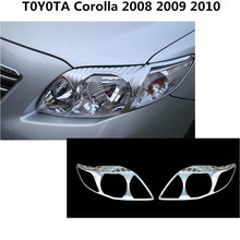 Farol dianteiro para toyota altis corolla 2008, 2009, 2010, 2011, 2012 e 2013, tampa cromada em abs 2024 - compre barato