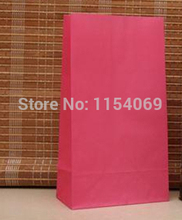 Bolsas de papel Kraft rosa con asa, de joyería de Boutique bolsas de regalo, de 23x12x7,5 cm, 50 unids/lote 2024 - compra barato
