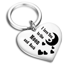 Key Chain Custom Gift  Heart  Name Stainless Steel Key Ring Gifts for Anniversary Birthday for 2019 2024 - buy cheap