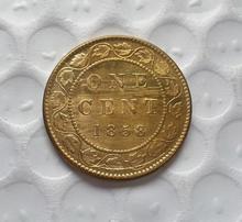 1858 canadá 1 Cent meio dólar cópia 2024 - compre barato