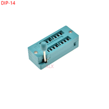 2 шт. зеленый DIP14 ZIF ZIP IC SOCKET 14 P DIP чип тестовый адаптер 14 PIN dip-14 14 PIN 2,54 мм Шаг 214-3455 разъем для печатной платы 2024 - купить недорого