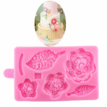 Leaves Flowers Shape Silicone Decorating Molds Cake Silicone Mold Sugarpaste Candy Chocolate Gumpaste Clay Mould 2024 - buy cheap