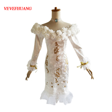 VEVEFHUANG Game Identity V Vera Nair Cosplay Costume No More Tonight Wedding White Dress Halloween For Women Xmas Dance Party 2024 - buy cheap