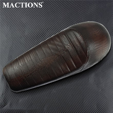 Motorcycle Retro Seat Cushion Crocodile PU Leather Brown For Yamaha SR400 SR500 XS650 For Honda For Suzuki 2024 - buy cheap