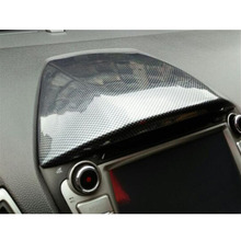 New Carbon Fiber Style Car Console Instrument GPS Navigation Upper Cover Trim Styling For Hyundai IX35 2010-2015 2024 - buy cheap