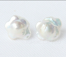 Free shipping >>>>>>Wonderful 16mm white Reborn keshi pearls earrings jewelry E1981 2024 - buy cheap