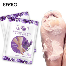 EFERO 2 шт/1 пара маска для ног педикюрные носки отшелушивающая маска для ног удаление омертвевшей кожи пятки отшелушивающая маска для ног 2024 - купить недорого