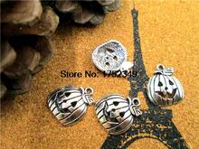 20pcs--Halloween Pumpkin Charms Antique Tibetan Silver Tone Pumpkin pendants/charms 16x18mm 2024 - buy cheap