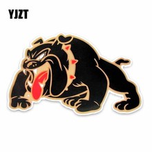 YJZT 16.5*10CM BIG BLACK SCARY BULLDOG STICKER DOG CARTOON Sketch Car Bumper Sticke C1-4046 2024 - buy cheap