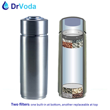 pH 9.5 two layers 304 stainless Nano Energy Portable Alkaline Water Bottle Flask Anti-oxidant ORP Water Filter Ionizer 2024 - buy cheap