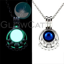 Filigree Pendant Glow in the Dark 2 Colors Luminous Charm Choker Pendants Necklaces GG975 2024 - buy cheap