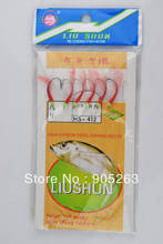 Available Free shipping  Snelled Fishing Hooks Sharpened fishing lures fluorescent light LiuShun fangsheng 2022 - buy cheap