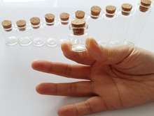 10Pcs 4ml small glass vials with cork tops bottles Little empty jars 22*25mm 2024 - buy cheap