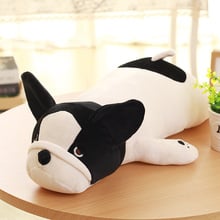 Linda almohada de peluche de perro de peluche, suave, Huggable, Bulldog, muñeca, cojín, juguetes, regalo para bebé, niño pequeño, 50CM/19,5'' 2024 - compra barato