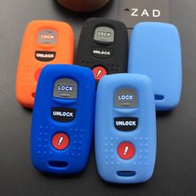 ZAD silicone rubber Car Key Shell cover case set for MAZDA 3 6 MPV Protege 5 Replacement Fob 2+1 3 Buttons Car Key Case 2024 - buy cheap