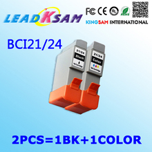 2x BCI21 BCI24 картридж совместимый для canon i255 i355 i455 IP1000 BCI 24BK 24C 21BK BCI-21BK BCI-21C 2024 - купить недорого