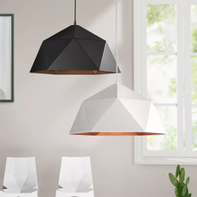 YWXLight, скандинавские современные подвесные светильники, черно-белая светодиодная лампа со стразами, потолочная лампа для кухни, ресторана, бара, гостиной, спальни 2024 - купить недорого
