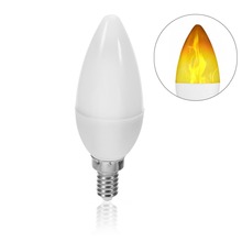 Luz de llama E12, candelabro de filamento de bombilla LED para lámpara, luz de vela nocturna para interior y hogar 2024 - compra barato