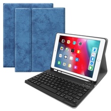 For iPad 7th 10.2 2019 Case Bluetooth Keyboard W pencil holder Ultra Slim Stand Leather Cover For iPad 7th 10.2 Case Keyboard 2024 - buy cheap